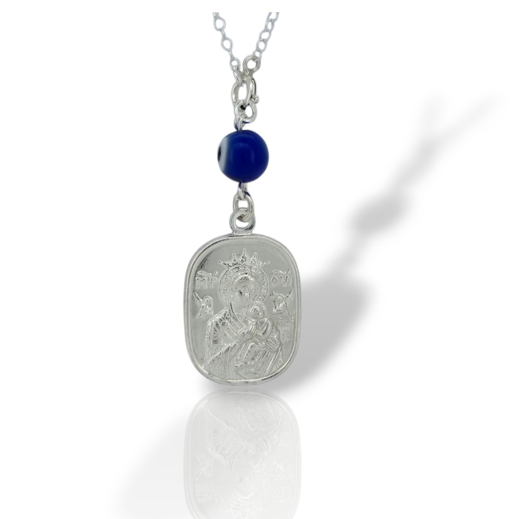 Φυλαχτό αυτοκινήτου Αγ. Χριστόφορος απο ασήμι 925° (code TX002576)